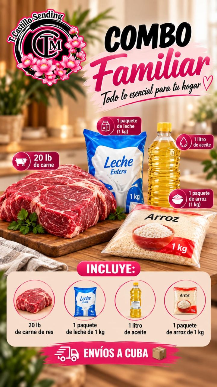 Flyer del Combo Familiar Esencial 20 lb